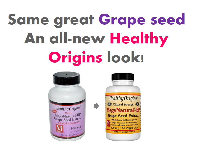 grape seed Healthy Origins, MegaNatural-BP Grape Seed Extract, 300 mg, 60 Capsules